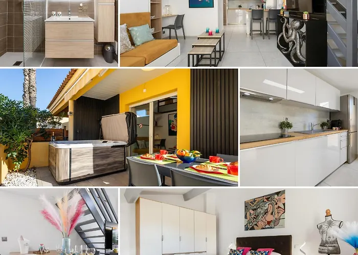 Villa Nix -villa Prive 4p - Terrasse - Parking - Climatisation - Cap Naturiste